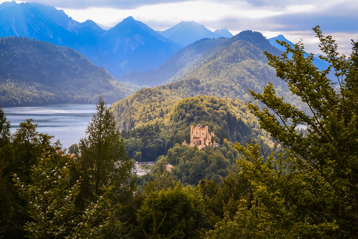 Hohenschwangau panorama da Neuschwanstein - in Viaggio con Monica