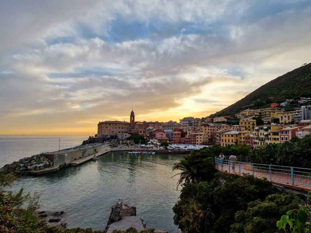 Genova tramonto a Nervi