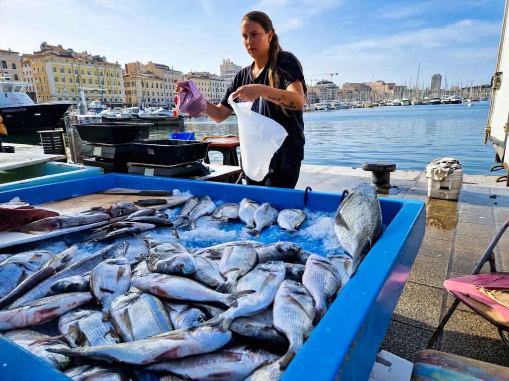 Marsiglia Porto Vecchio mercato del pesce