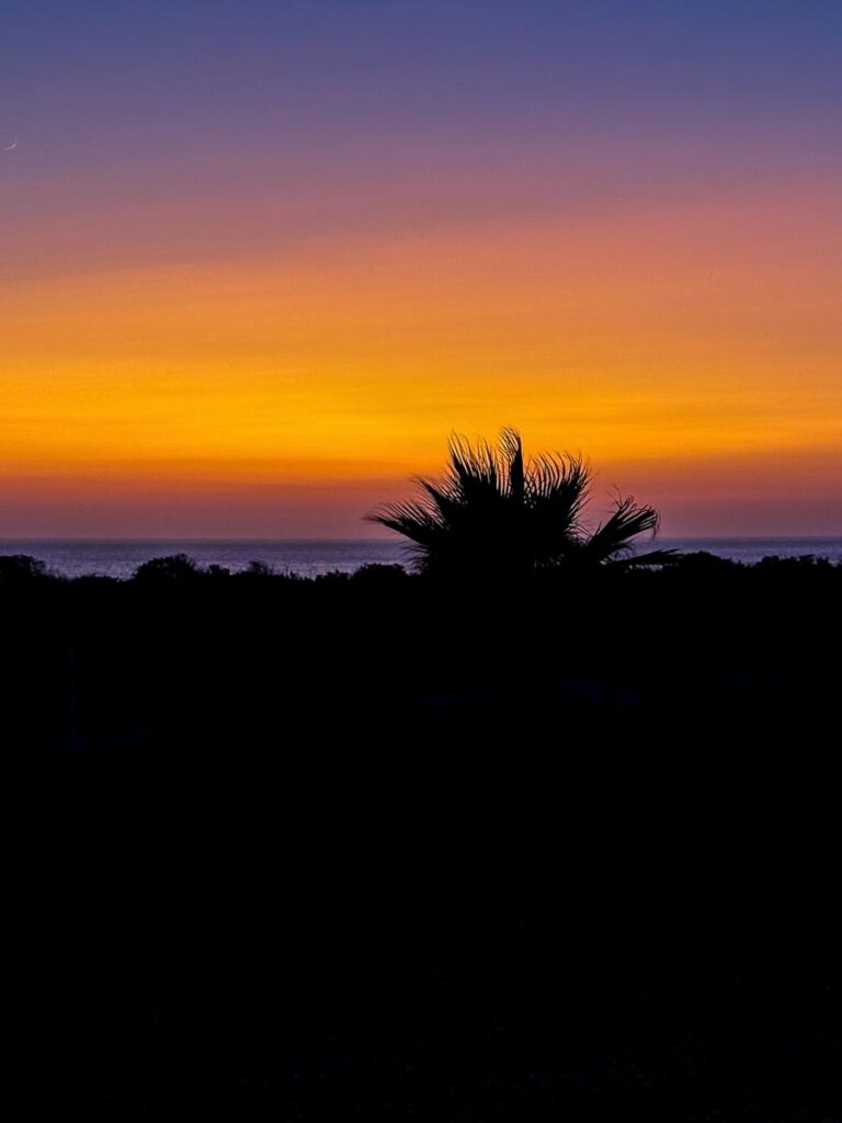 Tramonto sul mare a Karpathos