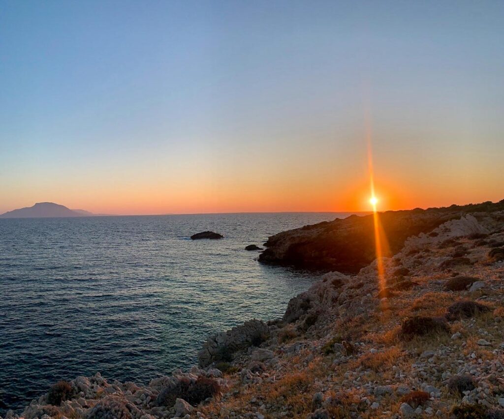 Karpathos spiaggia e tramonto
