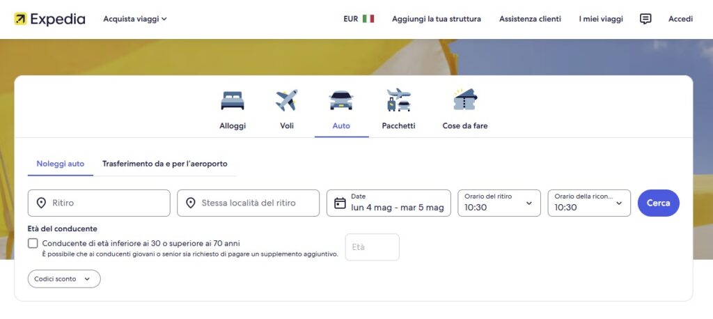 siti noleggio auto più convenienti